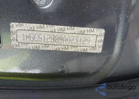 2009 Honda Accord 2.4 Ex-L из США, поврежденный, VIN 1HGCS12889A023129